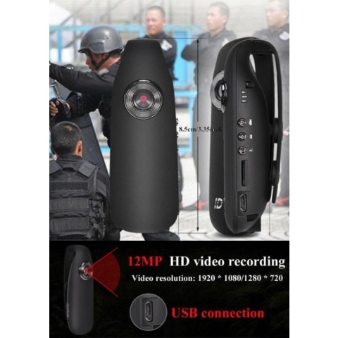 Centechia BodyCam HD 1080P Mini Camcorder Dash Mini Camera Politie Body Motorcycle Bike Motion Camera Us Plug Ondersteuning Bewegingsdetectie 130 graden
