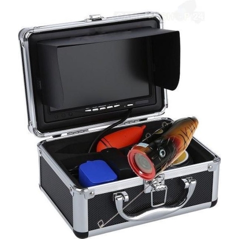 Onderwater Camera in Koffer - 1000TVL - 50 Meter Kabel - Live Meekijken op Monitor - Inclusief Powerpack met Adapter - Contrastrijke Beelden - Vis Camera - Inspectiecamera