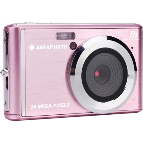 AGFA PHOTO Realishot DC5500 - Appareil Photo Numérique Compact, 24 MP, 2.4'' LCD, Zoom Digital 8X, Batterie Lithium - Rose