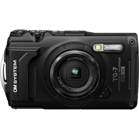 OM SYSTEM Compactcamera TG-7 Zwart