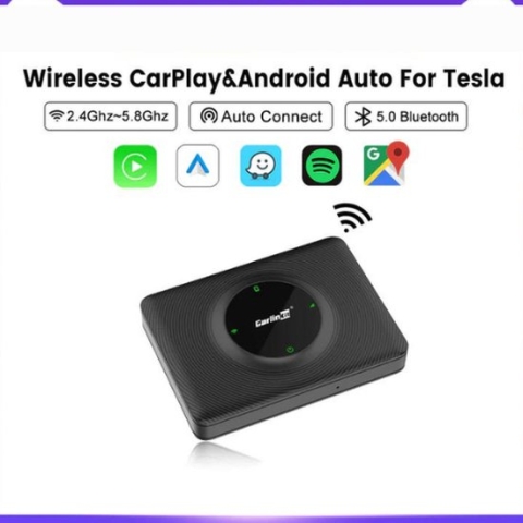 Tesla Draadloos CarPlay Adapter | Android Auto | Plug-and-Play