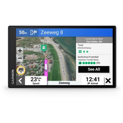 Garmin Camper 795 - Navigatiesysteem caravan/camper - Spraakbesturing - Ingebouwde WIFI -7 inch scherm