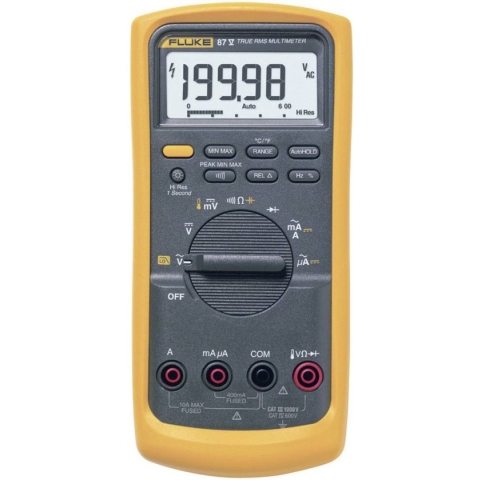 Fluke Industriële digitale True-RMS multimeter 87-V/EUR AC/DC 1000V & 10A