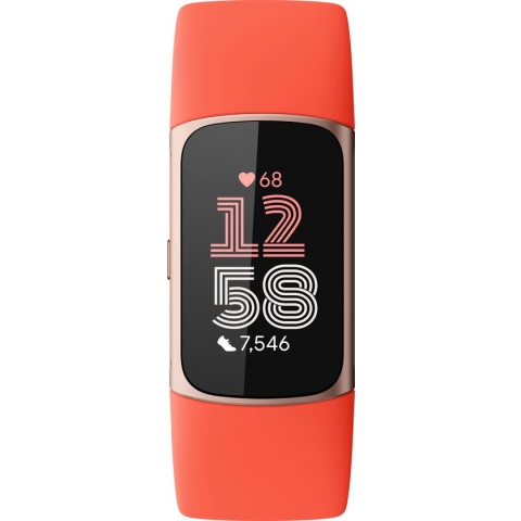 Fitbit Charge 6 - Activity Tracker - horloge met stappenteller - Oranje