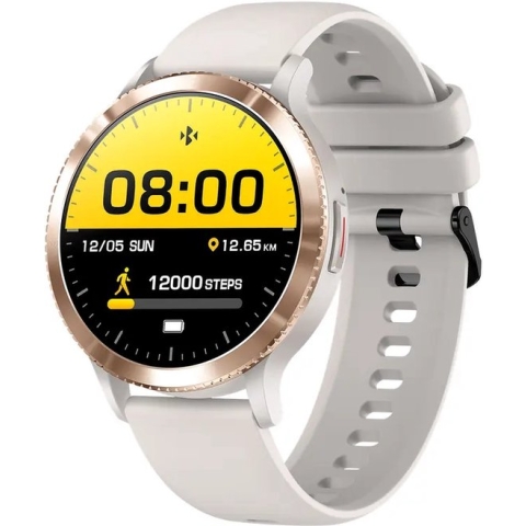 Tijdspeeltgeenrol Activity Tracker VD licht grijs - Stappenteller - Hartslagmeter - Bloeddrukmeter - Bluetooth - Waterdicht - Gezond - Fitness -