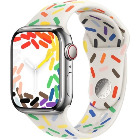 Apple Watch bandje - Pride (2023) - voor Apple Watch Series 1 / 2 / 3 / 4 / 5 / 6 / 7 / 8 / SE - 38 / 40 / 41 mm - Regenboog