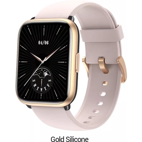 Belesy® LAOS – Smartwatch Dames – Smartwatch Heren – Horloge – 1.78 inch Touchscreen Kleurenscherm – Stappenteller – Hartslag – Zuurstofgehalte – 100+ Sporten – Calorieën – Bluetooth 5.1 – Rosegoud Roze Siliconen - Moederdag