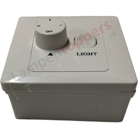 Plafondventilator Lagoon Wit incl. Lamp 132cm Outdoor