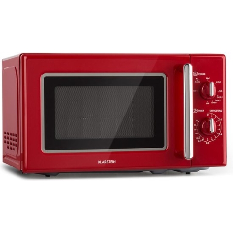 Caroline magnetron 20l 700 / 1000 W Ø25,6cm QuickSelect retro rood