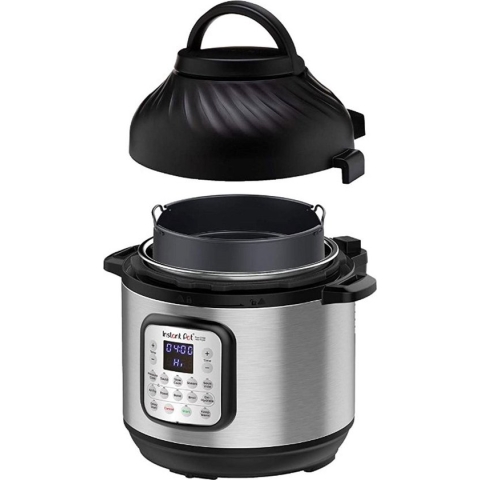 Instant Pot Duo Crisp 7,6L multicooker met airfryer 11-in-1 - snelkookpan - pressure cooker - rijstkoker - slowcooker - stomer - sous-vide