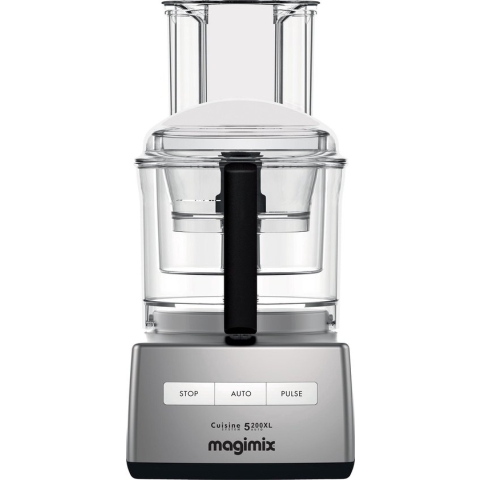 Magimix CS 5200 XL Premium Foodprocessor - Keukenmachine met Sapcentrifuge - Mat Chroom