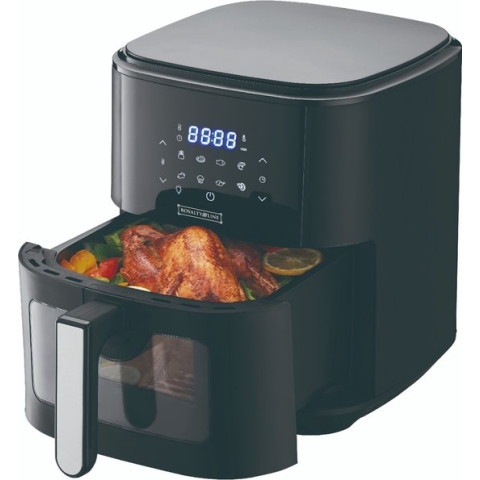 Royalty Line ® AF-5408 Airfryer XL - Heteluchtfriteuse XL - Airfryers - 6.5 Liter - 8 Kookvoorinstellingen - Zwart