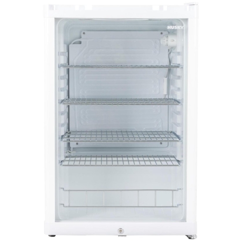 Husky KK110-WH-NL-HU - Koeler - Met Glazen Deur - 122 Liter - 36dB - Wit