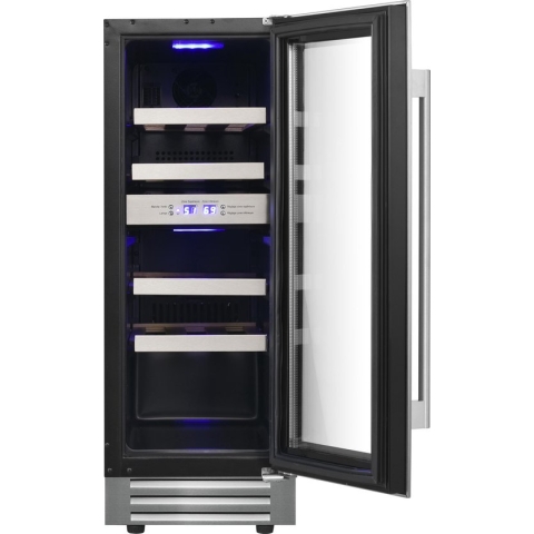 Le Chai LB 178 - Wijnkoelkast 2 zones 29.5 cm breed - RVS - 17 Flessen