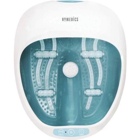 Luxury Spa Voetenbadje – Massage Voetspa, Verzachtend 4-in-1 met Warmtefunctie, Hydromassage, Bloedcirculatie, 4 Bubbelstroken, Pedicure, Puimsteen en Roller inbegrepen – Tot EU maat 47