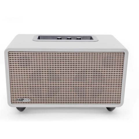 Caliber Bluetooth Speaker Retro Look USB en AUX 45 Watt RMS Draadloze Retro Speaker (HFG411BT-W)