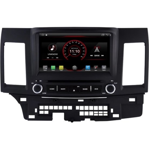 CarPlay Mitsubishi Lancer 2008-2012 (Rockford systeem) Android 11 navigatie en multimediasysteem DVD speler 2+16GB