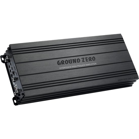 Groundzero GZHA mini one-k 24v - 1-kanaals klasse D compacte versterker voor 24 Volt gebruik