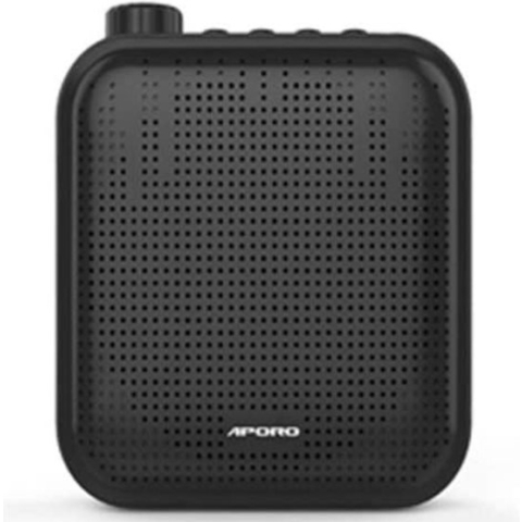 Spraakversterker - Draagbare 2000 mAH Oplaadbare Stemversterker met Bedrade Microfoon Headset en taille - Persoonlijke Microfoon en Luidspreker voor Leraren Gidsen ect (zwart)