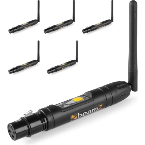 DMX draadloos - BeamZ BBP W-DMX draadloze DMX set - 6x zender / ontvanger - Universeel - 3-pin XLR