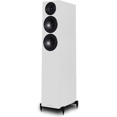 Wharfedale Diamond 12.3 – Vloerstaande luidsprekers – Klartity TM drivers– Resonantiecontrole - Wit (per paar - 2 stuks)