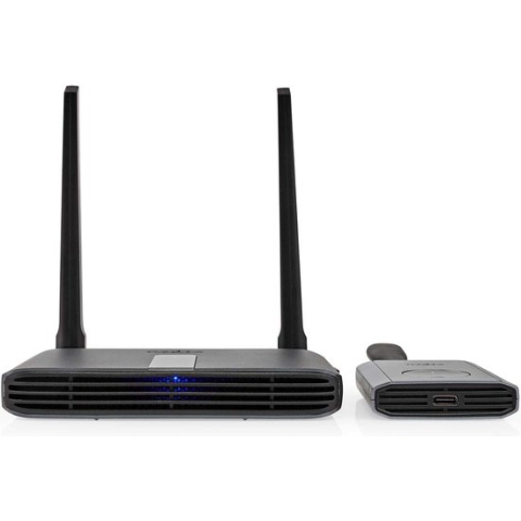 Nedis Draadloze HDMI-Zender - Wi-Fi - 2400-5000 MHz - 30 m (gezichtsveld) - Maximale resolutie: Full HD 1080p - 1.65 Gbps - IR Return-functie - Grijs