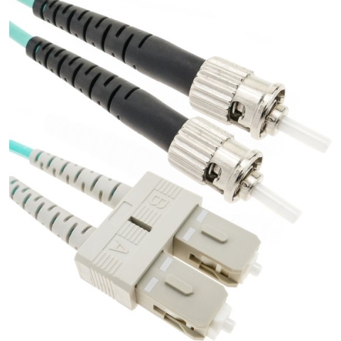 BeMatik - Multimode OM4 glasvezelkabel MMF duplex 50µm / 125µm ST-SC 25m