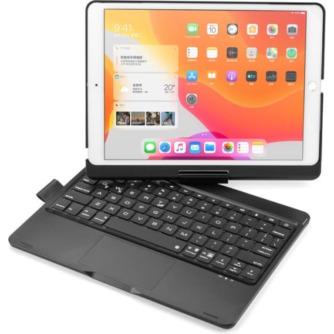 iPad Air 10.5 2019 (3e gen) Toetsenbord Hoes hoesje - CaseBoutique -  Zwart - Kunststof