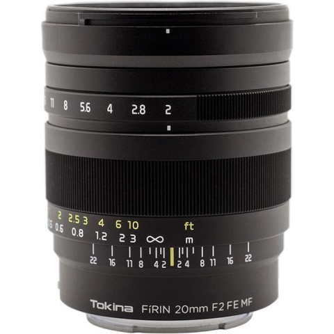 Tokina FiRIN 20mm F/2.0 FE MF MILC Zwart