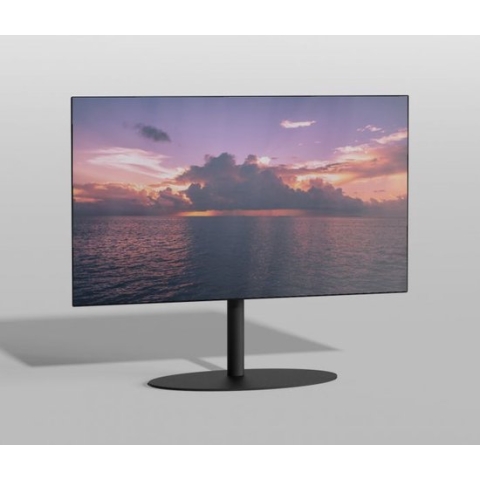 Cavus TV Vloerstatief ELLIPS 60 - zwart - hoogte 60cm – VESA 300x300