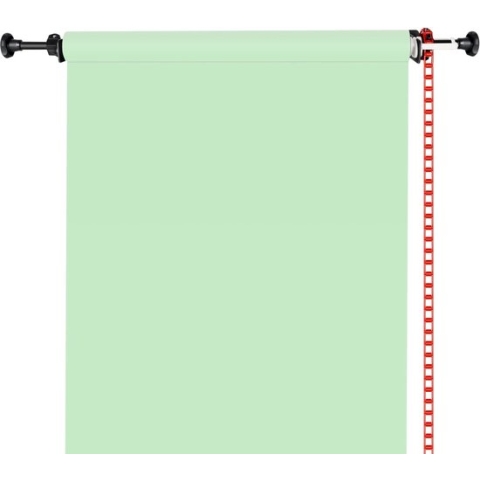 Neewer® - Losse Fotorollen Wand - Montage Handleiding Achtergrond Draagsysteem Inclusief 2 Losse Haken - 2 Verlengstangen - 1 Ketting - 4 Klemschroeven