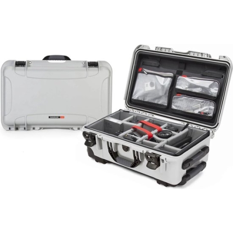 Nanuk 935 Case w/lid org./divider - Silver - Pro Photo Kit case
