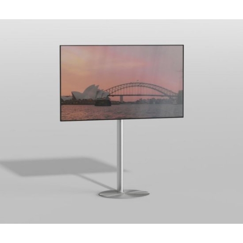 TV vloerstatief Gate 100 Design Tv standaard Trendy geborsteld RVS 19-40” - VESA 400x300