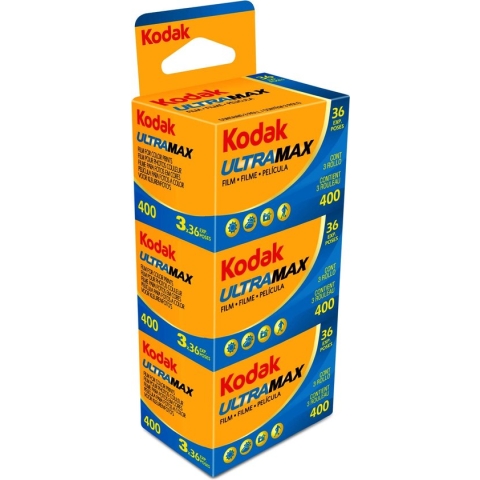 Kodak Ultra max 400 135/36 - 3 pak fotorolletjes met elk 36 opnames