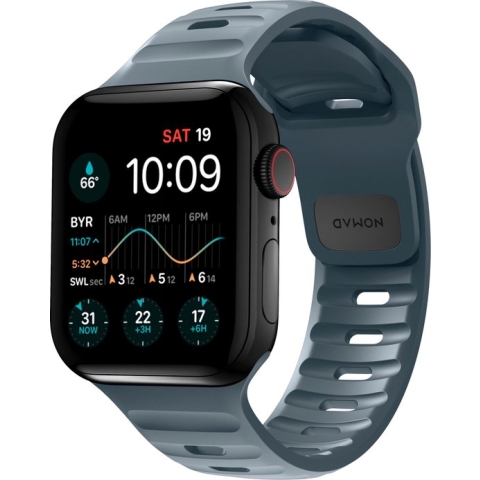Nomad Sport horlogebandje - FKM rubber - geschikt voor Apple® Watch 45/49 mm - Marine Blue