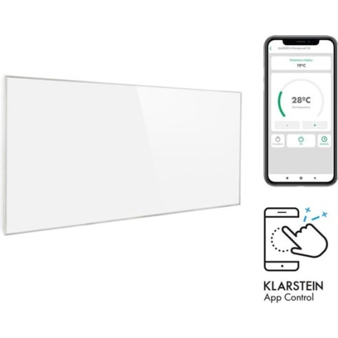 Klarstein Wonderwall Smart infrarood verwarming - elektrische kachel - bijverwarming - weektimer - bediening via App & WiFi - beschermklasse IP24 - Compatibel met Alexa