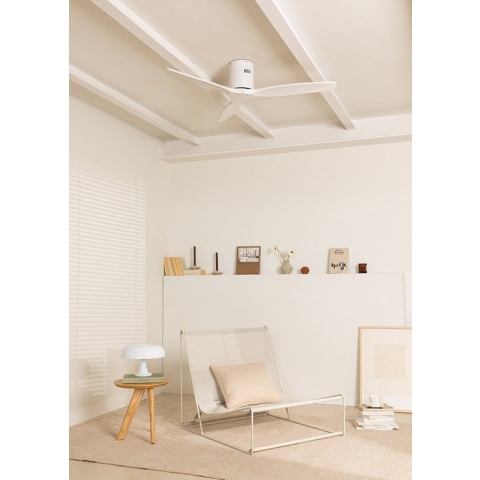 CREATE WINDCALM DC WIT- Plafondventilator - Plafondventilator met Afstandsbediening - 6 Snelheden - Timer - 132 cm - Zomer/Winter functie - met WIFI