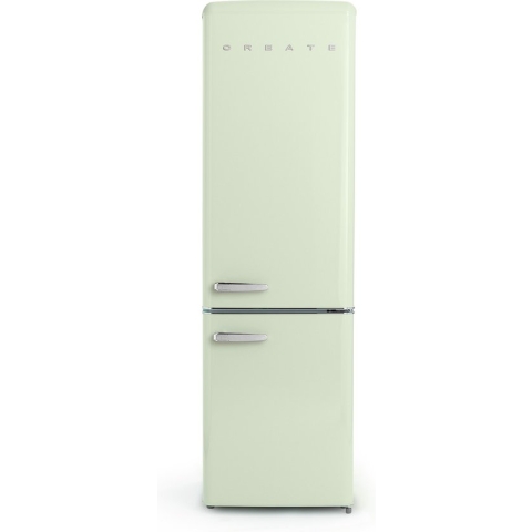 CREATE FRIDGE STYLANCE - Koelkast 244L - Tweedeurs - Diepvriezer - Pastelgroen