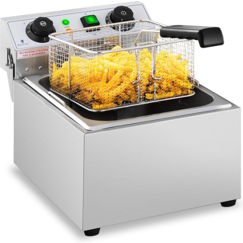 Royal Catering Elektro-Friteuse - 10 Liter - Timer - 230 V