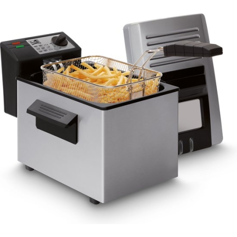 FRITEL friteuse A103 - Frituurpan met koude zone 3l - 2000W - frituurolie gaat tot 3x langer mee - volledig demonteerbaar - gemakkelijk onderhoud - filterdeksel met kijkvenster - voor 2-4 personen