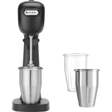 Hendi Milkshake Maker - Zwart - Professionele Milkshake Machine - 0,95 Liter - 230V / 400W - 17x19,6x(H)49cm