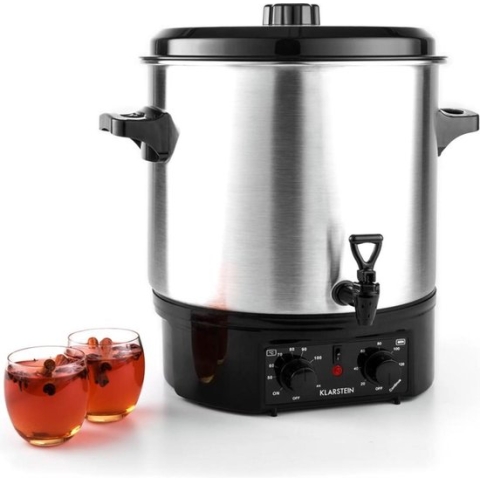 Klarstein Biggie inmaakketel - weckketel -drankendispenser - warmhoudketel - 2000W - timer - roestvrij staal