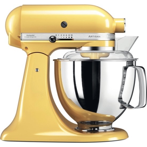 KitchenAid Keukenrobot - Keukenmachine Artisan met extra accessoires - 4,8 L, Geel