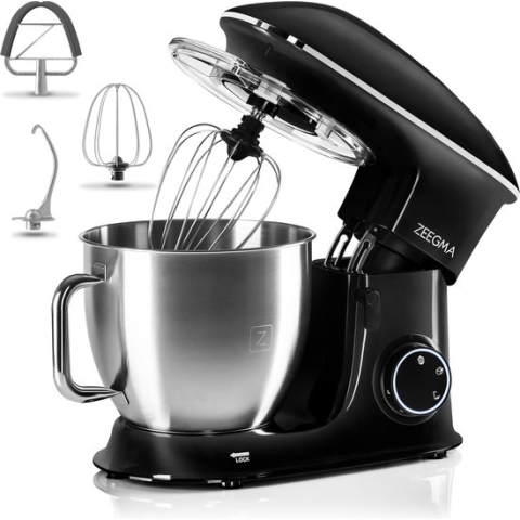 Zeegma Planeet Chef - Foodprocessor - Teflon - 7 Traps - Keukenmixer 2200W - 6,5L -