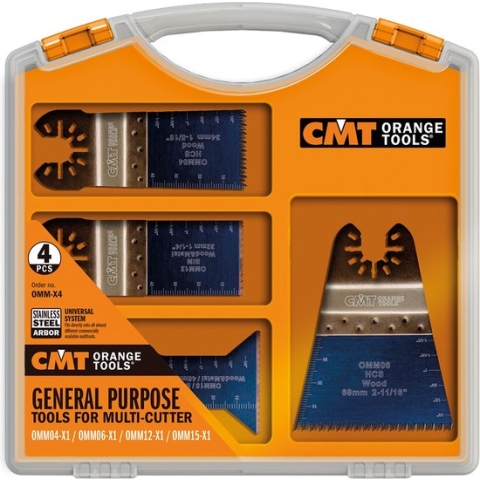 CMT - 4-delige Multifunctionele set voor oscillerende multitools - Zagen