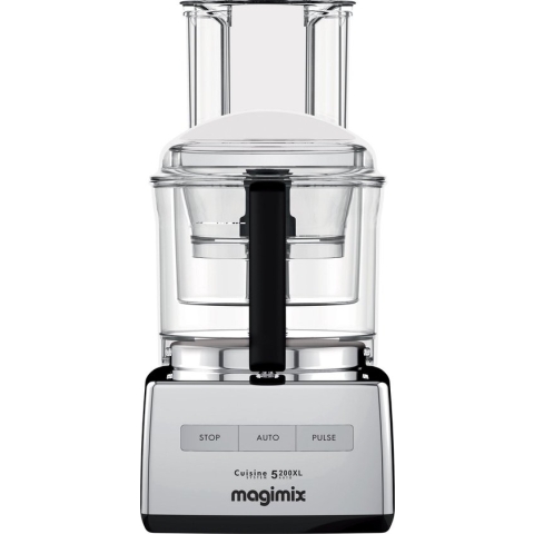 Magimix CS 5200 XL Premium Foodprocessor - Keukenmachine met Sapcentrifuge - Glimmend Chroom