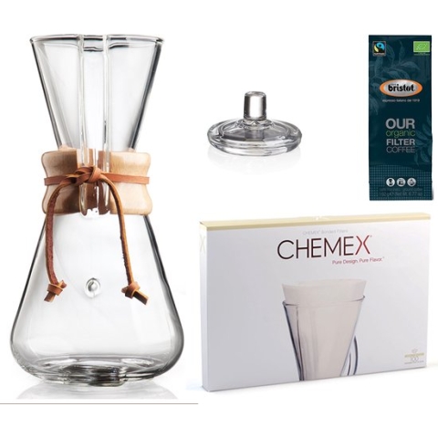 Chemex Slow Coffee Set, 3-kops