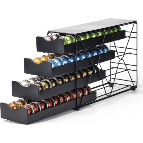 Koffiecapsulehouder voor Nespresso Vertuoline-lade, meerdere niveaus voor Vertuo-capsulesopslag (4 niveaus)