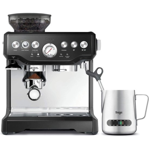 Sage the Barista Express™ Black Sesame Pistonmachine zwart