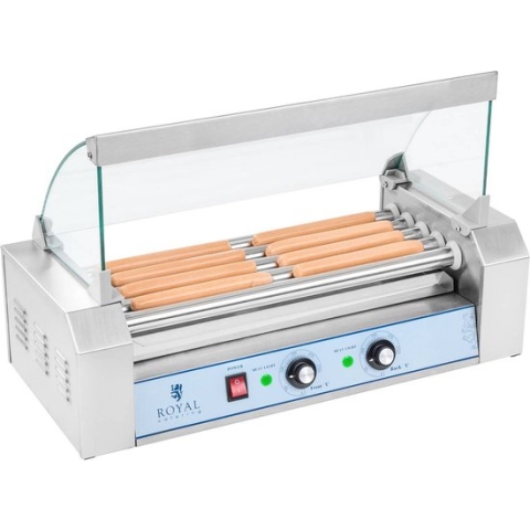 Royal Catering Hotdog Grill - 5 rollers - Roestvrij staal